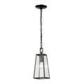 Atlas Lighting Meditterano 5 Wide 1 Light Outdoor Pendant Matte Black 5 Inch W