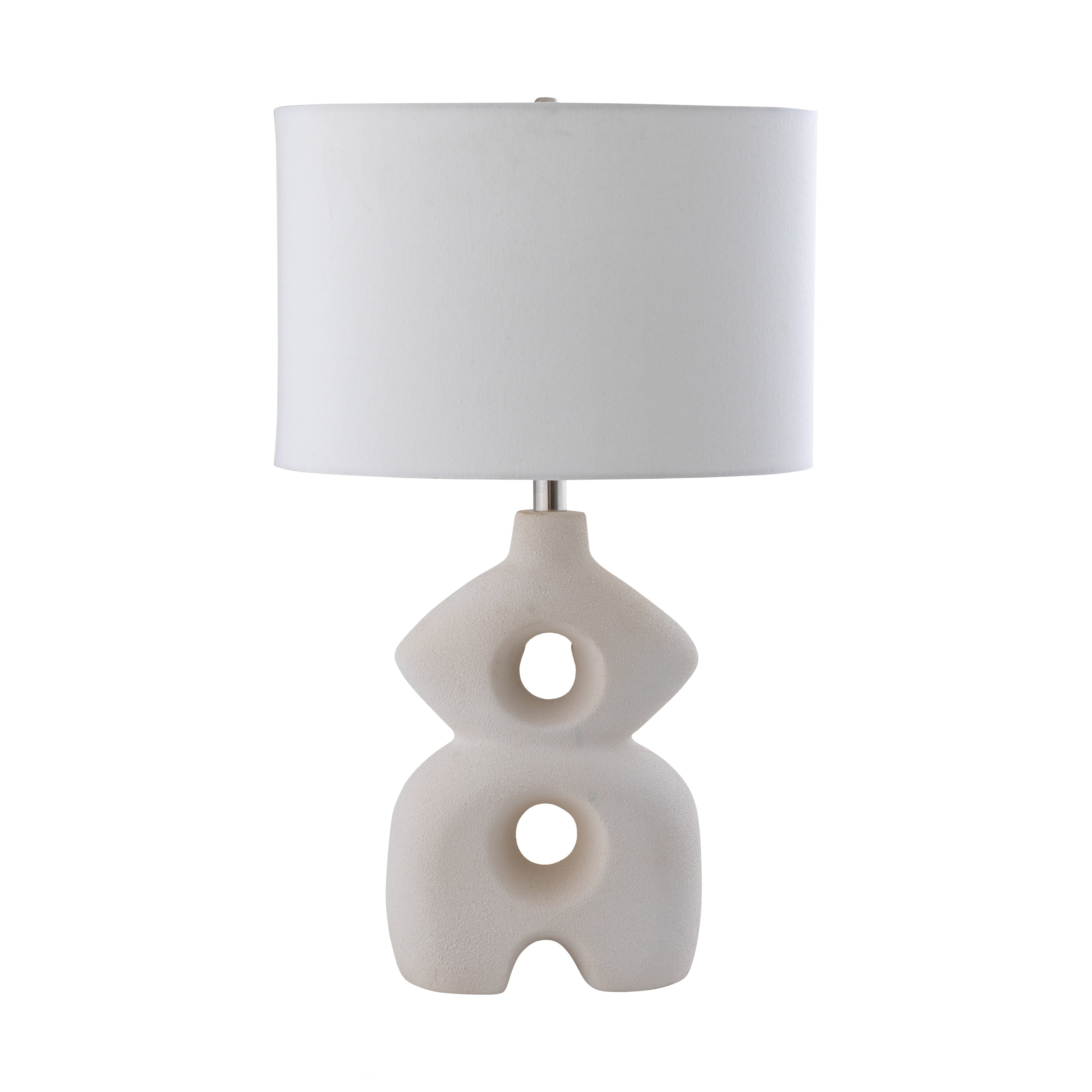 Atlas Lighting Neptune 26 High 1 Light Table Lamp Dry White 26 Inch High