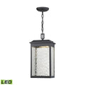 Atlas Lighting Newcastle 8 Wide 1 Light Outdoor Pendant Textured Matte Black 8 Inch W