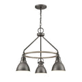 Atlas Lighting North Shore Metal Shade And 3 Bulb Outdoor Pendant