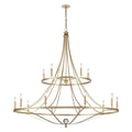 Atlas Lighting Noura 60 Wide 15 Light Chandelier Champagne Gold 60 Inch W