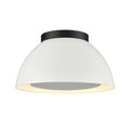 Atlas Lighting Pelham Industrial Metal 10 Inch Wide Flush Mount 10 Inch Wide