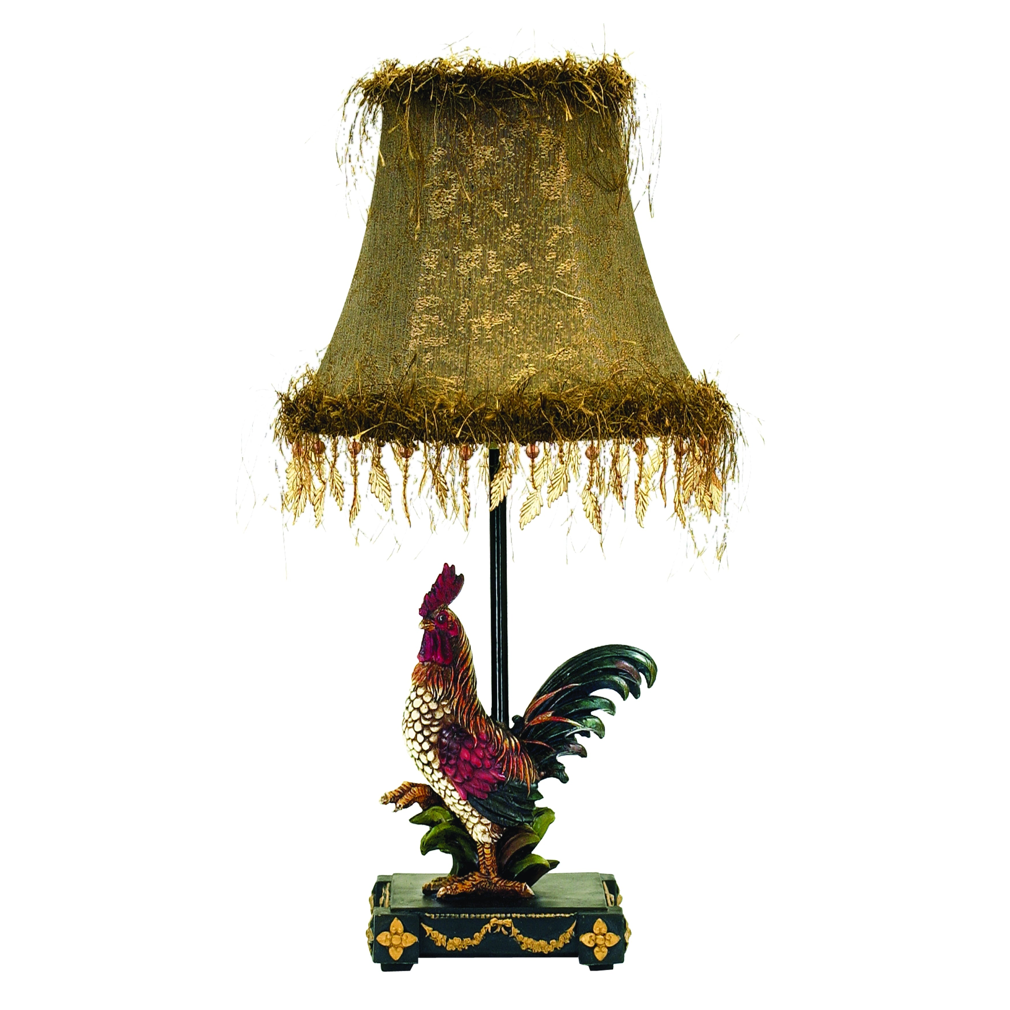 Atlas Lighting Petite Rooster 19 High 1 Light Table Lamp Multicolor 19 Inch High