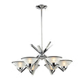 Atlas Lighting Refraction 26 Wide 6 Light Chandelier Polished Chrome 26 Inch W