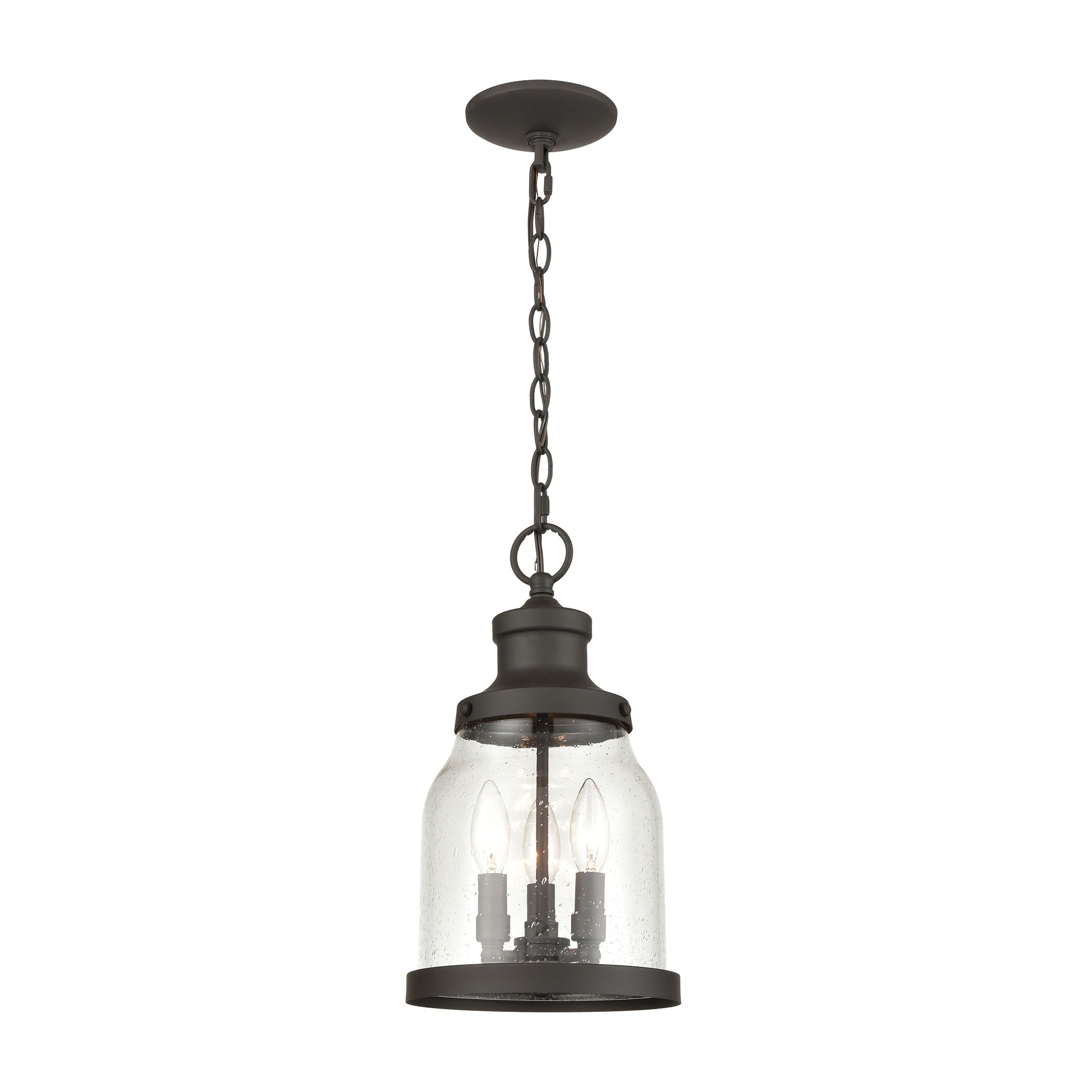 Atlas Lighting Renford 8 Wide 3 Light Outdoor Pendant Architectural Bronze 8 Inch W