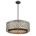 Atlas Lighting Rosslyn 22 Wide 6 Light Chandelier Weathered Zinc 22 Inch W
