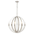 Atlas Lighting Rotunde Round Metal Abstract Chandelier