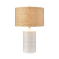 Atlas Lighting Seymour 24.5 High 1 Light Table Lamp White Glaze 24.5 Inch High
