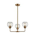 Atlas Lighting Soren 23 Wide 3 Light Chandelier Gold 23 Inch W