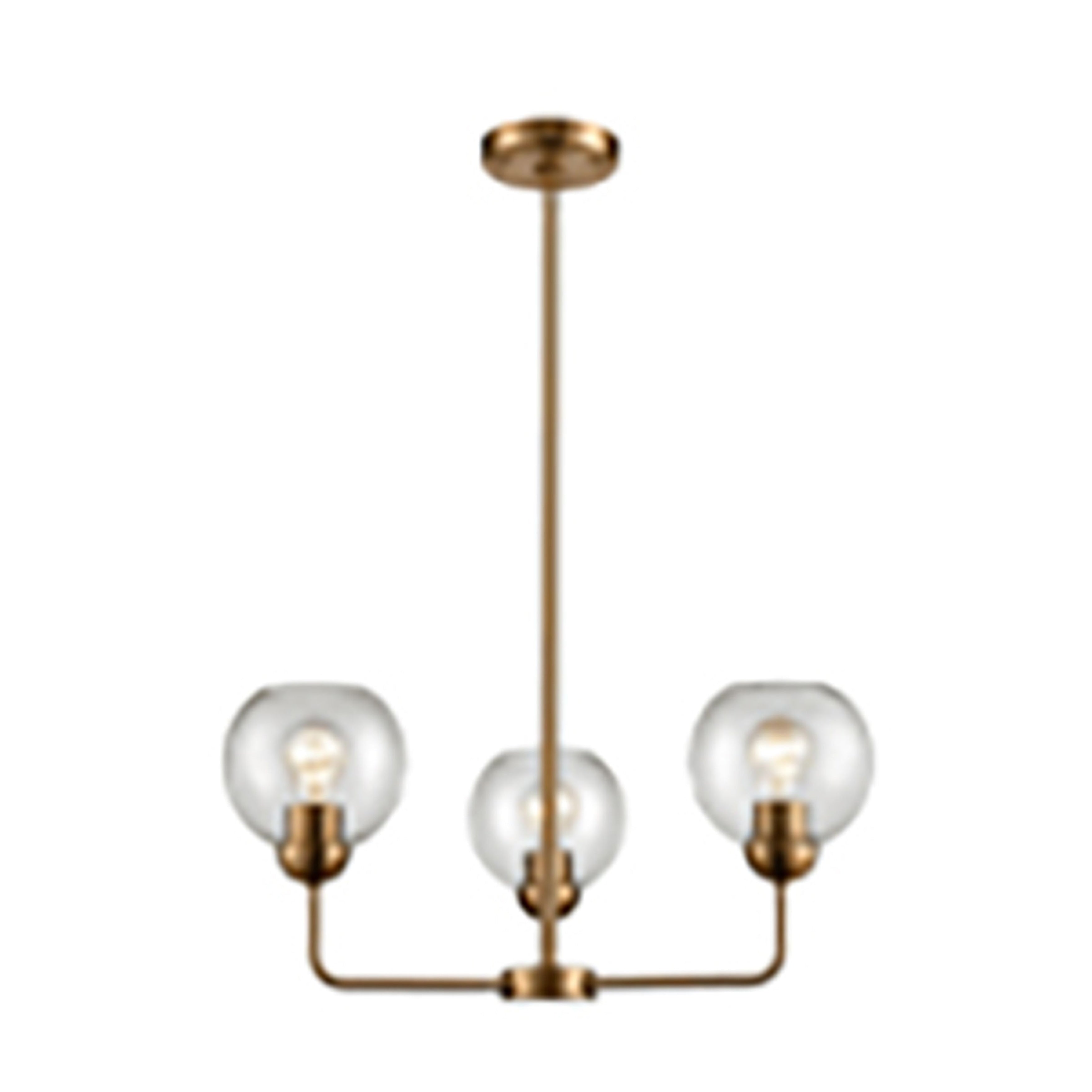 Atlas Lighting Soren 23 Wide 3 Light Chandelier Gold 23 Inch W