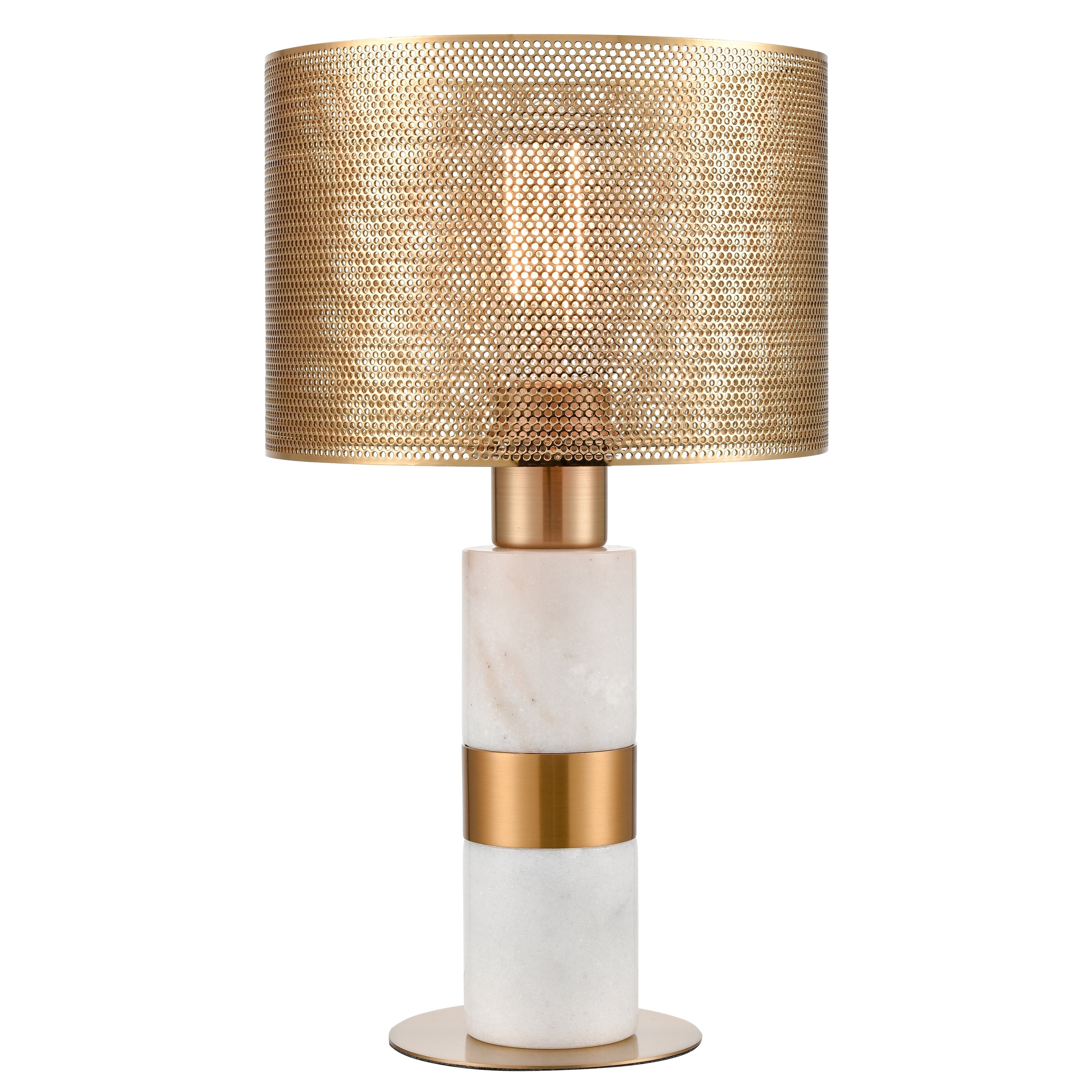 Atlas Lighting Sureshot 15 High 1 Light Table Lamp Aged Brass 15 Inch High