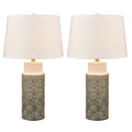 Atlas Lighting Tula 30 High 1 Light Table Lamp Set Of 2 Gray 30 Inch High