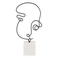 Atlas Line Drawing Metal Figurative Sculpture 22 Inch Tall