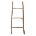 Atlas Lydia White Washed Wood Decorative Ladder