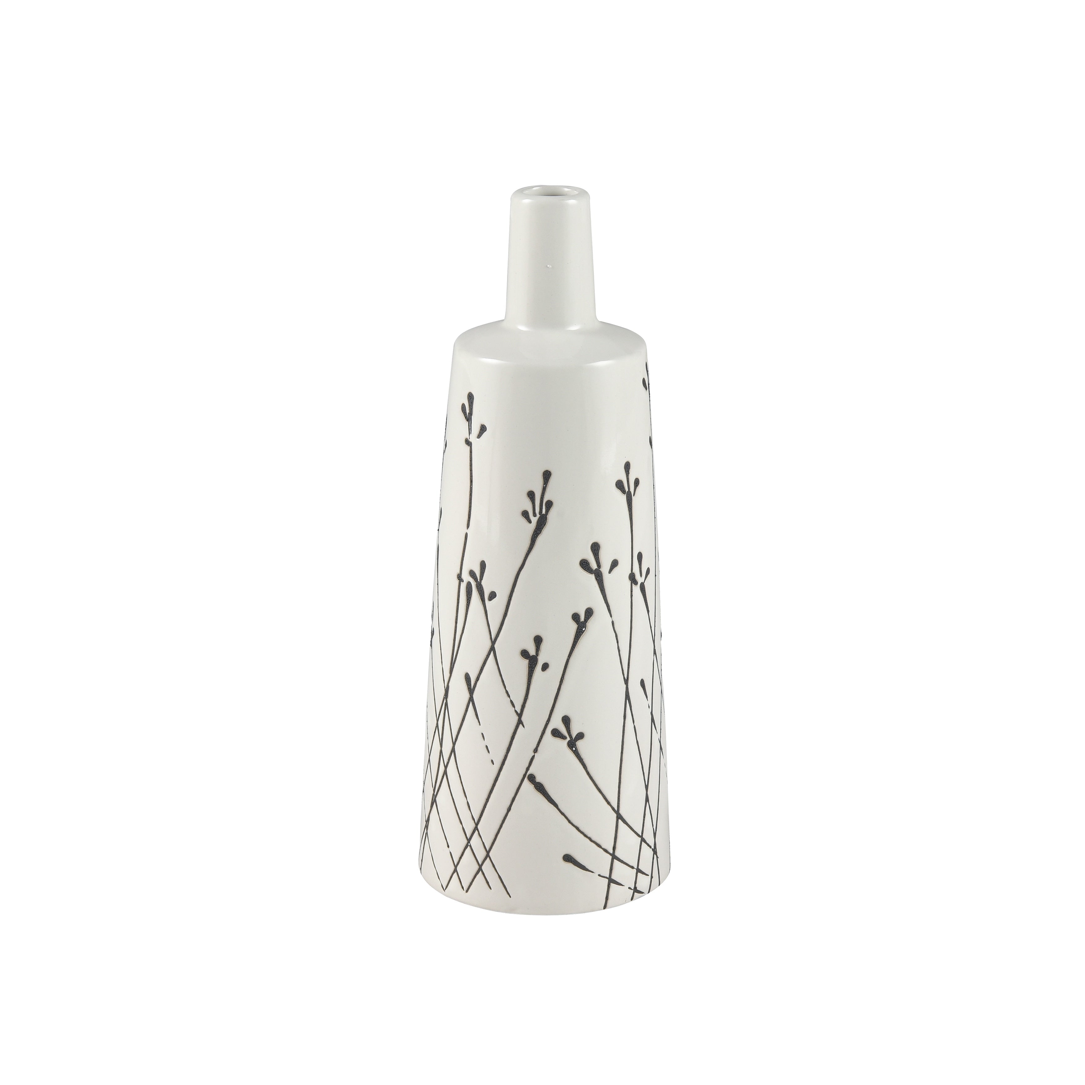 Atlas Melton White Earthenware Vase