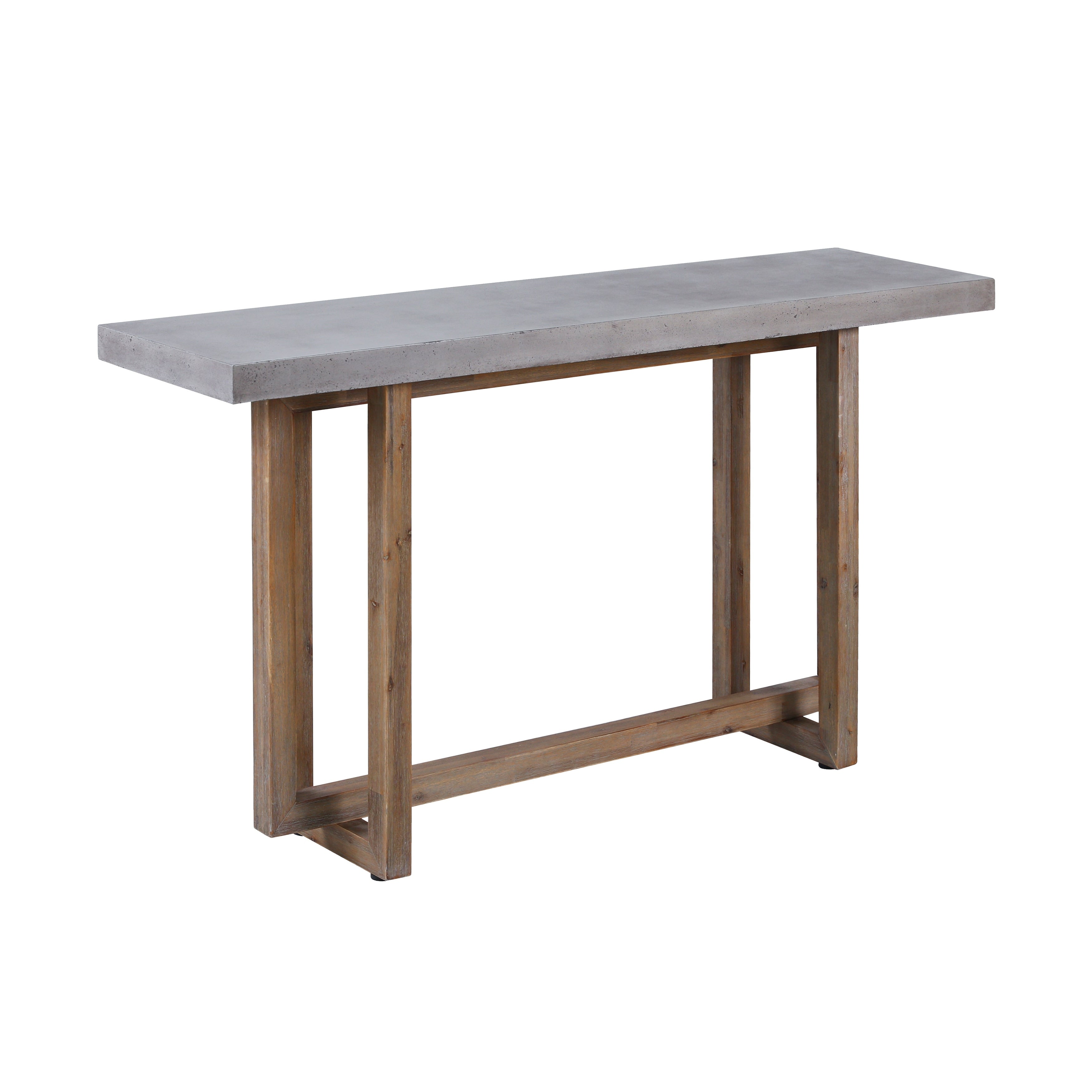 Atlas Merrell Concrete Top And Wood Base Console Table 63 Inch W