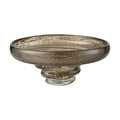 Atlas Metcalf Hand Formed Bubbled Glass Ribbed Bowl 11.5 Inch Wide