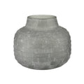Atlas Otto Frosted Glass Matte Gray Vase
