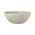 Atlas Pantheon Aged Matte White Patina Bowl 12.25 Inch Wide