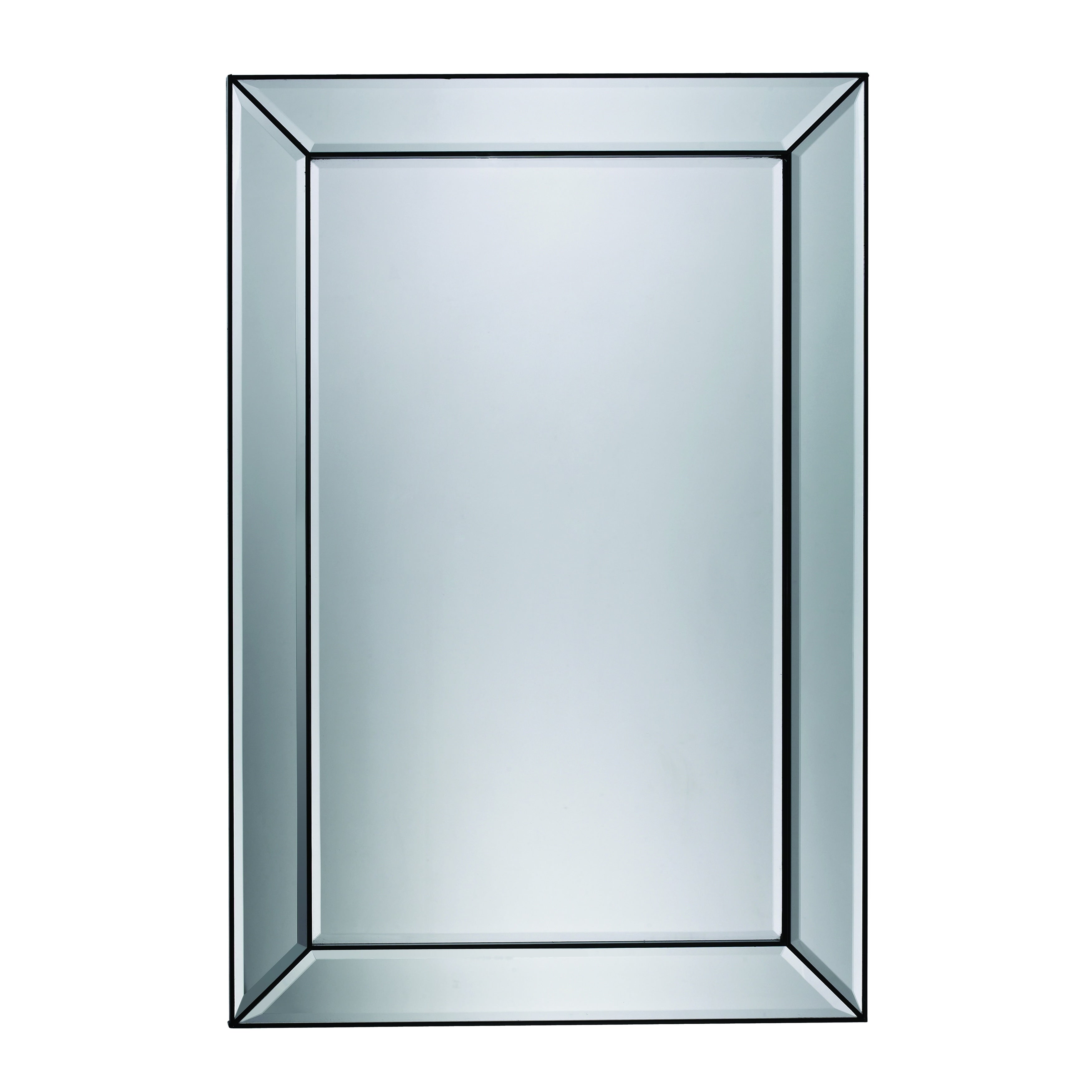 Atlas Rangely Rectangular Modern Wall Mirror 36 Inch High