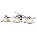 Atlas Refraction Metal And Glass Vanity Light 3 Light