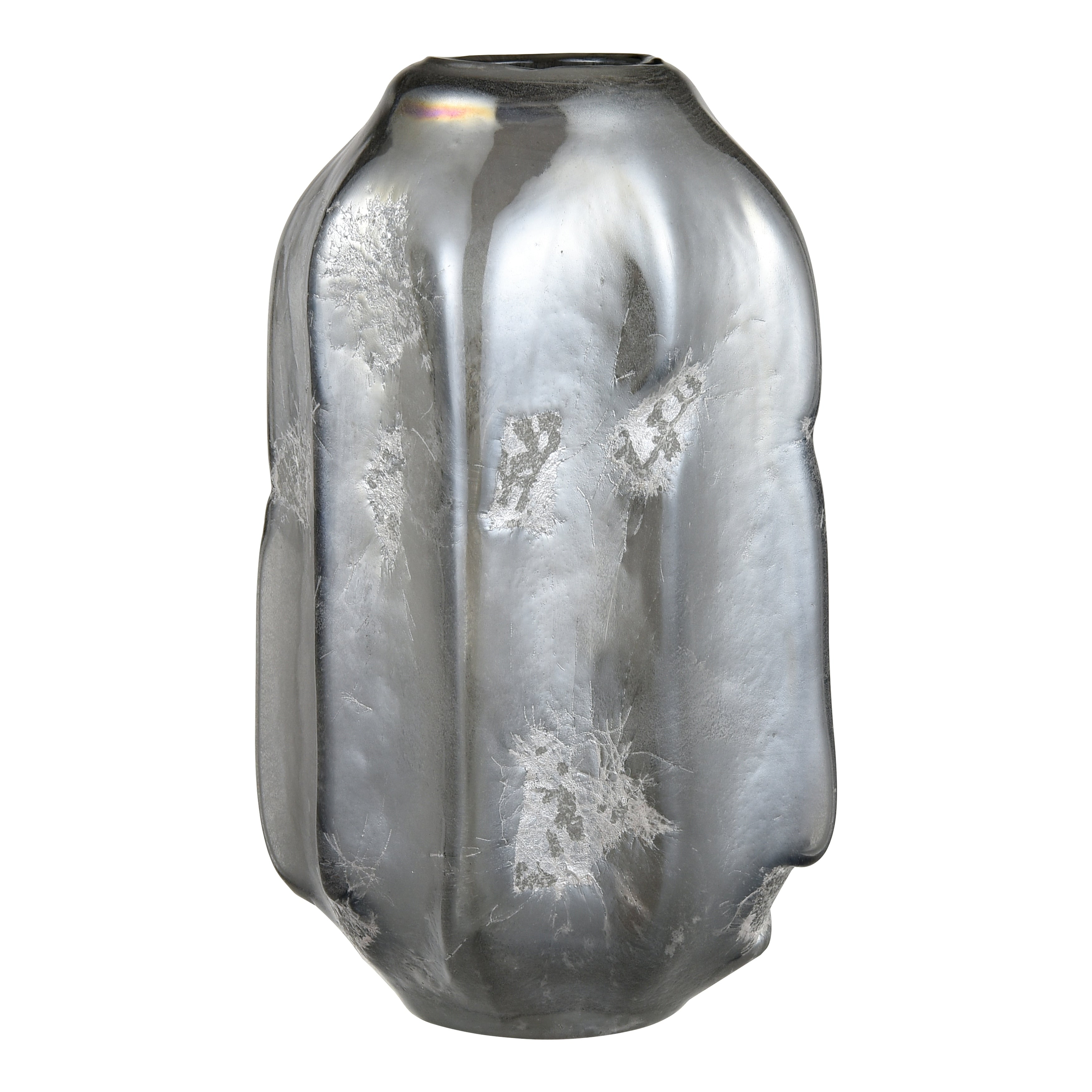 Atlas Regard Ridged Textured Glass Vase