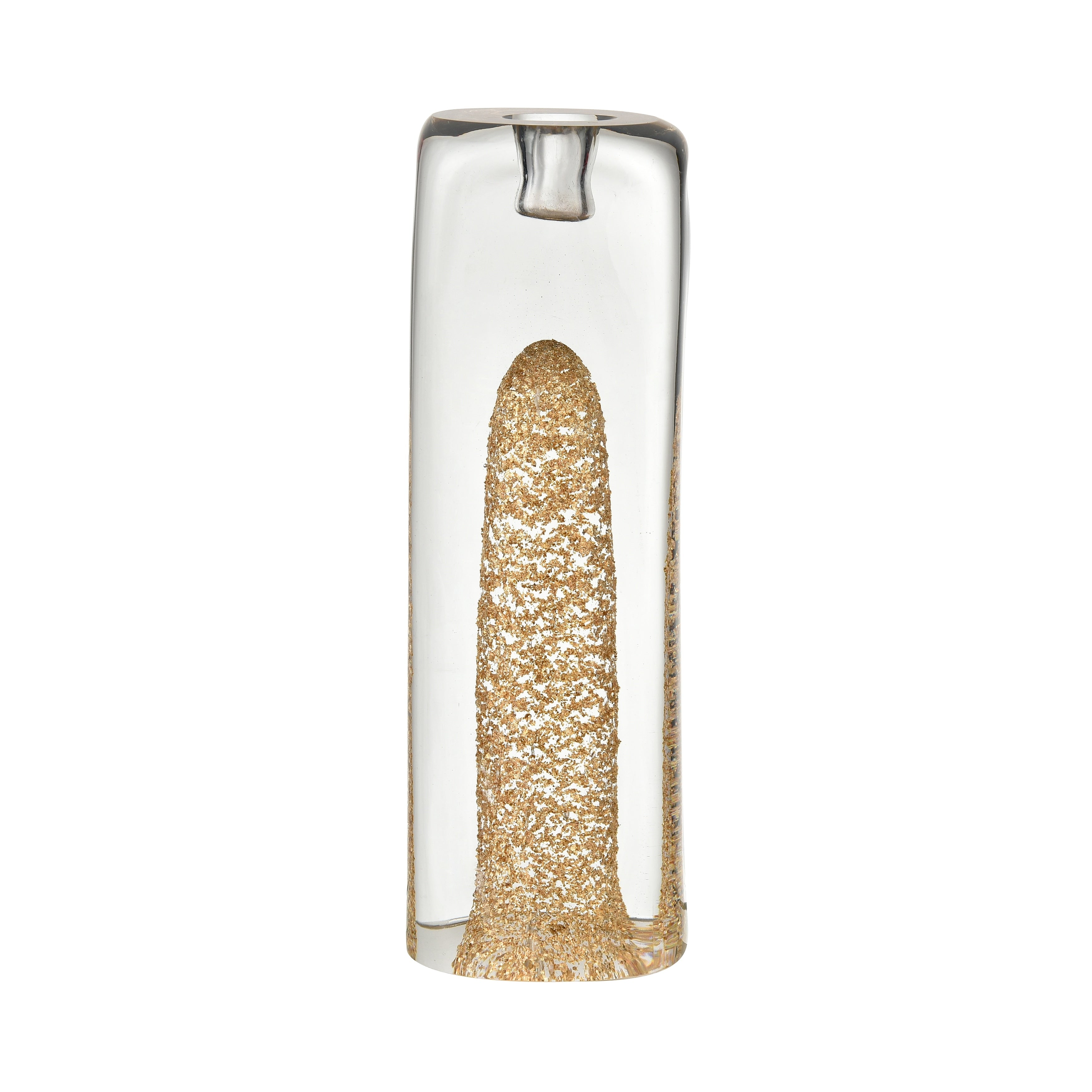 Atlas Sally Gold Flecked Glass Candleholder