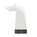 Atlas Serengeti Minimalist White Earthenware Animal Sculpture