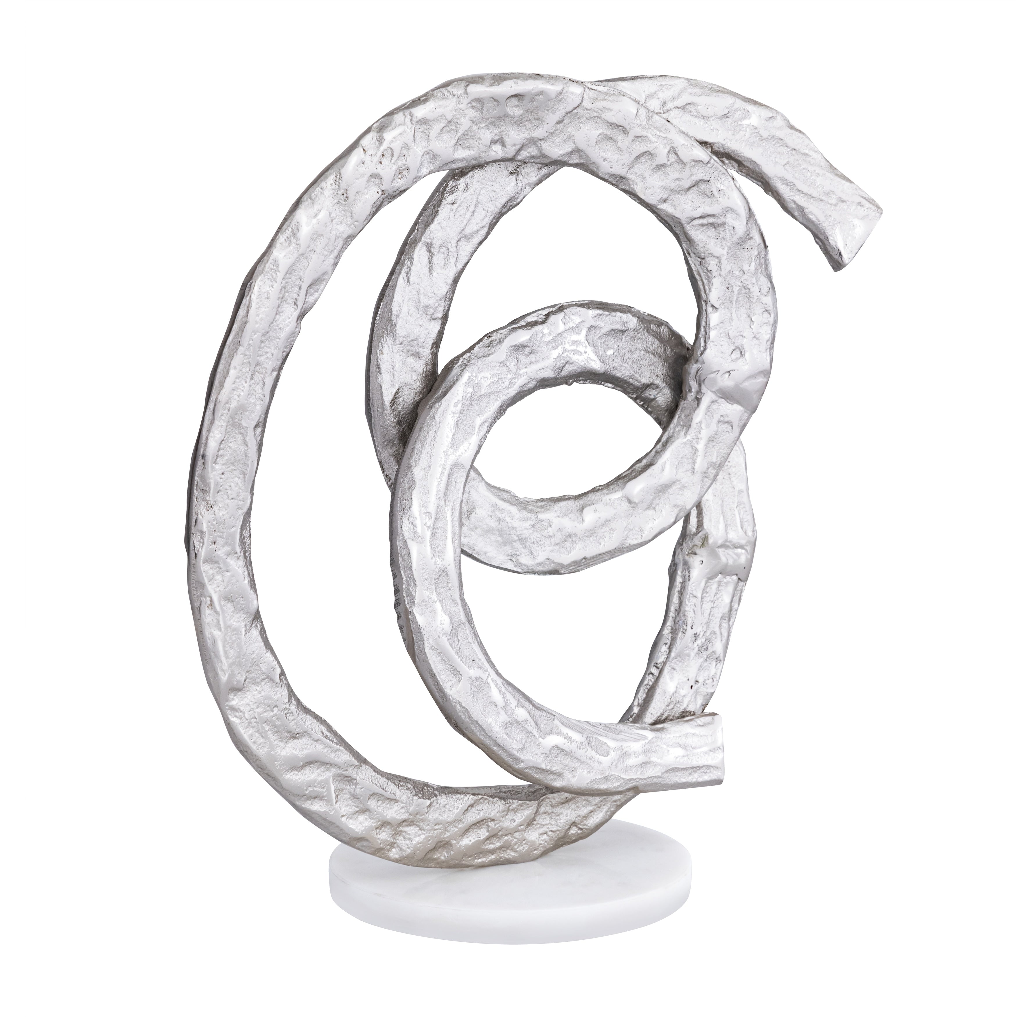 Atlas Sherman Metal And Marble Sculpture