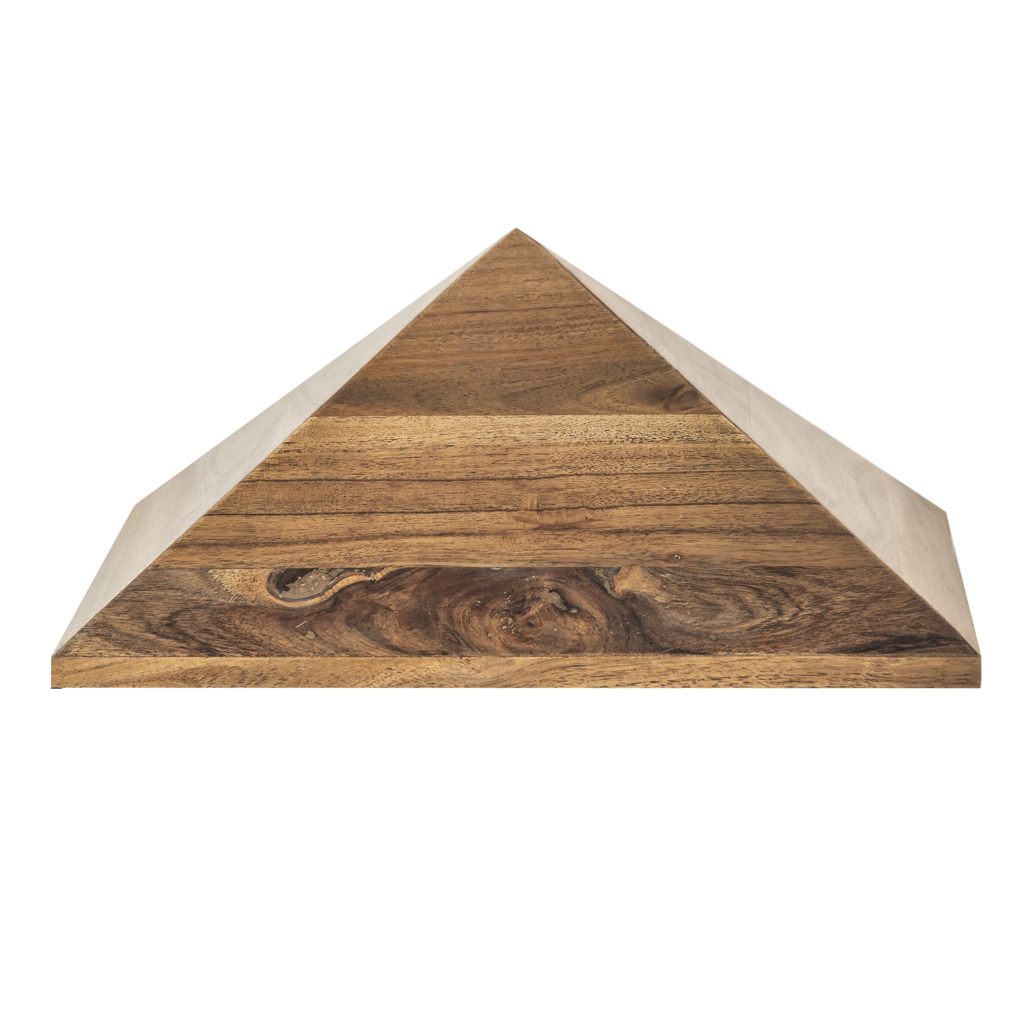 Atlas Sollis Faceted Mango Wood Pyramid