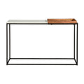 Atlas Steel Framed And Marble Toped Console Table 48 Inch W