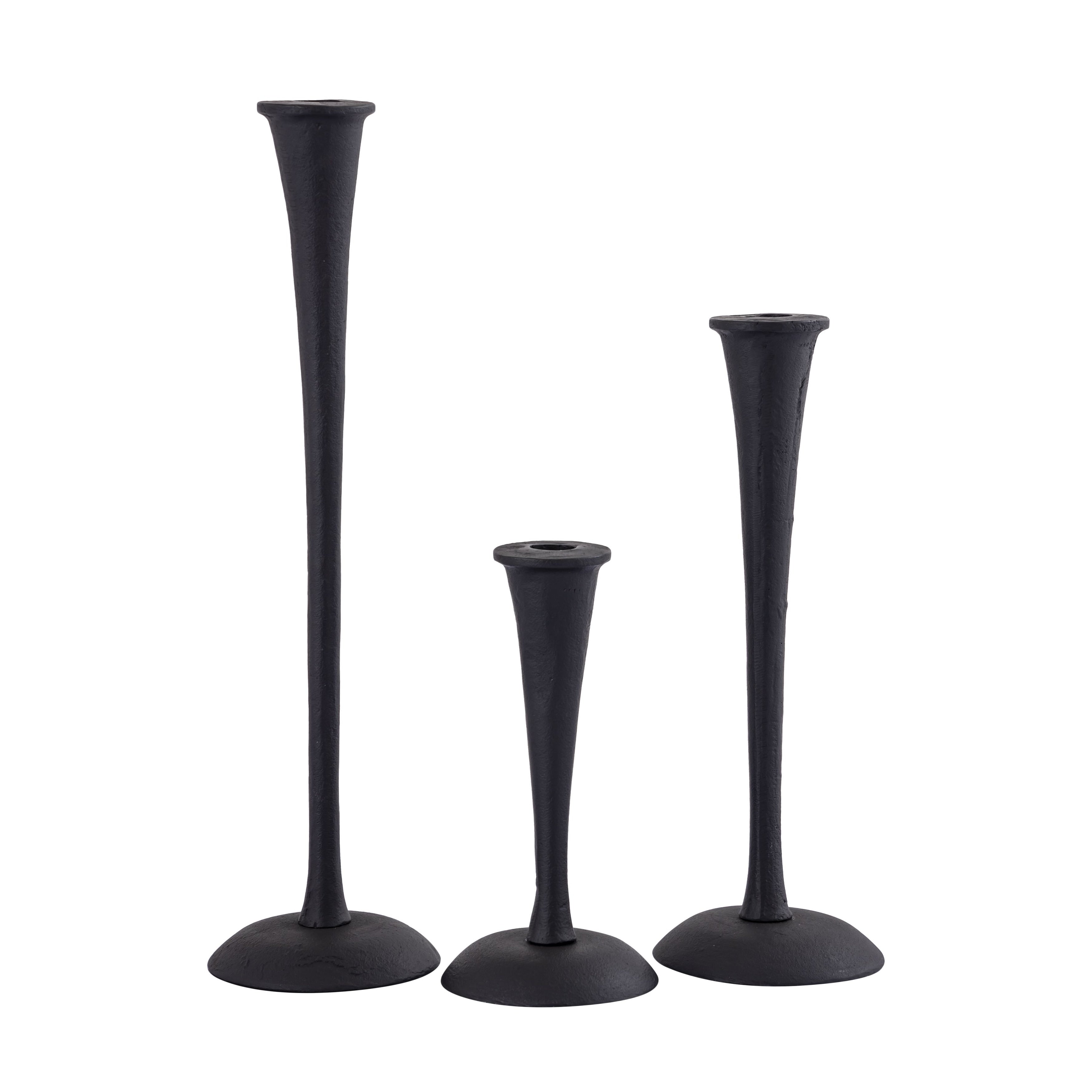 Atlas Trumpet Set Of 3 Tiered Candleholders 16 Inch Tall