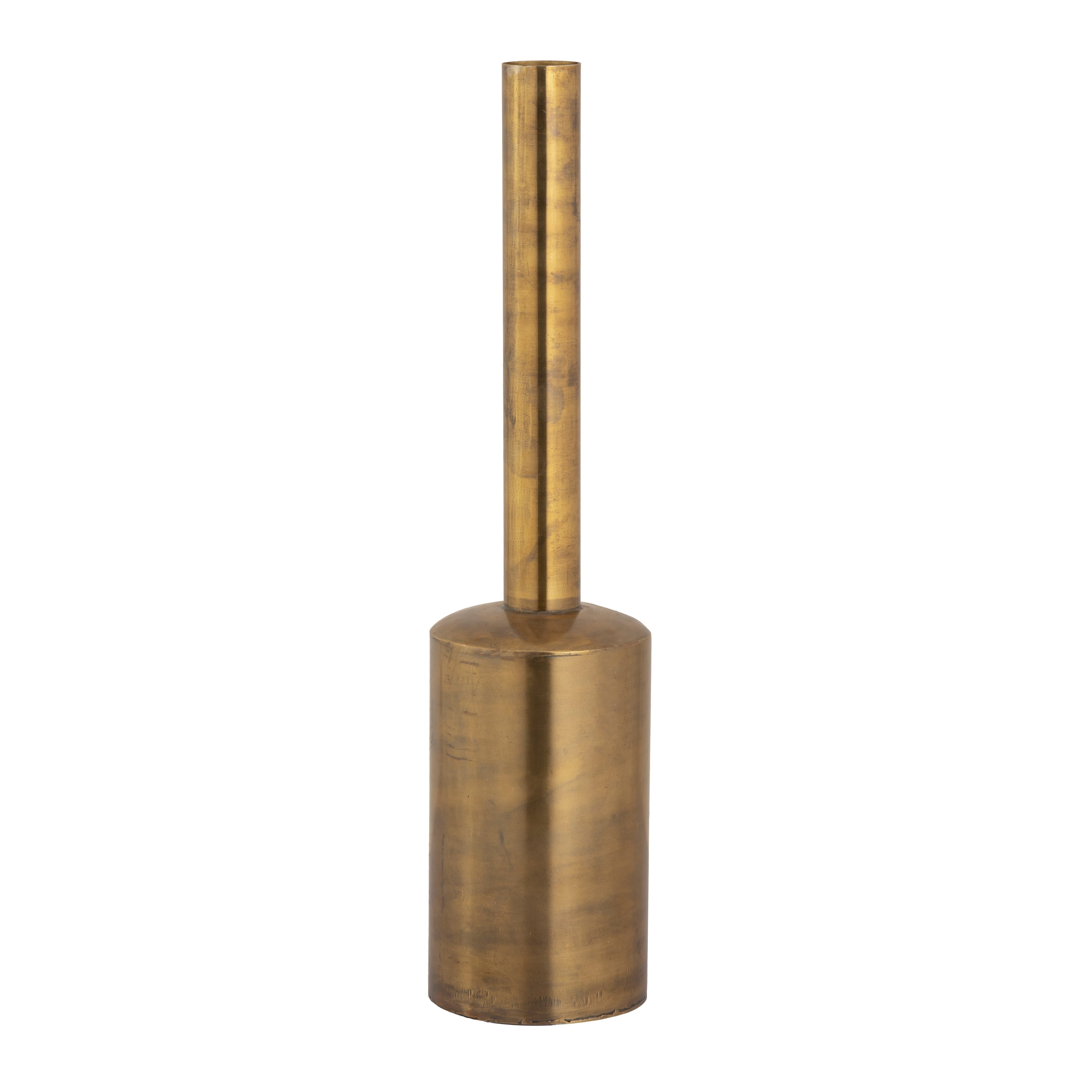 Atlas Tucker Antique Gold Metal Vase