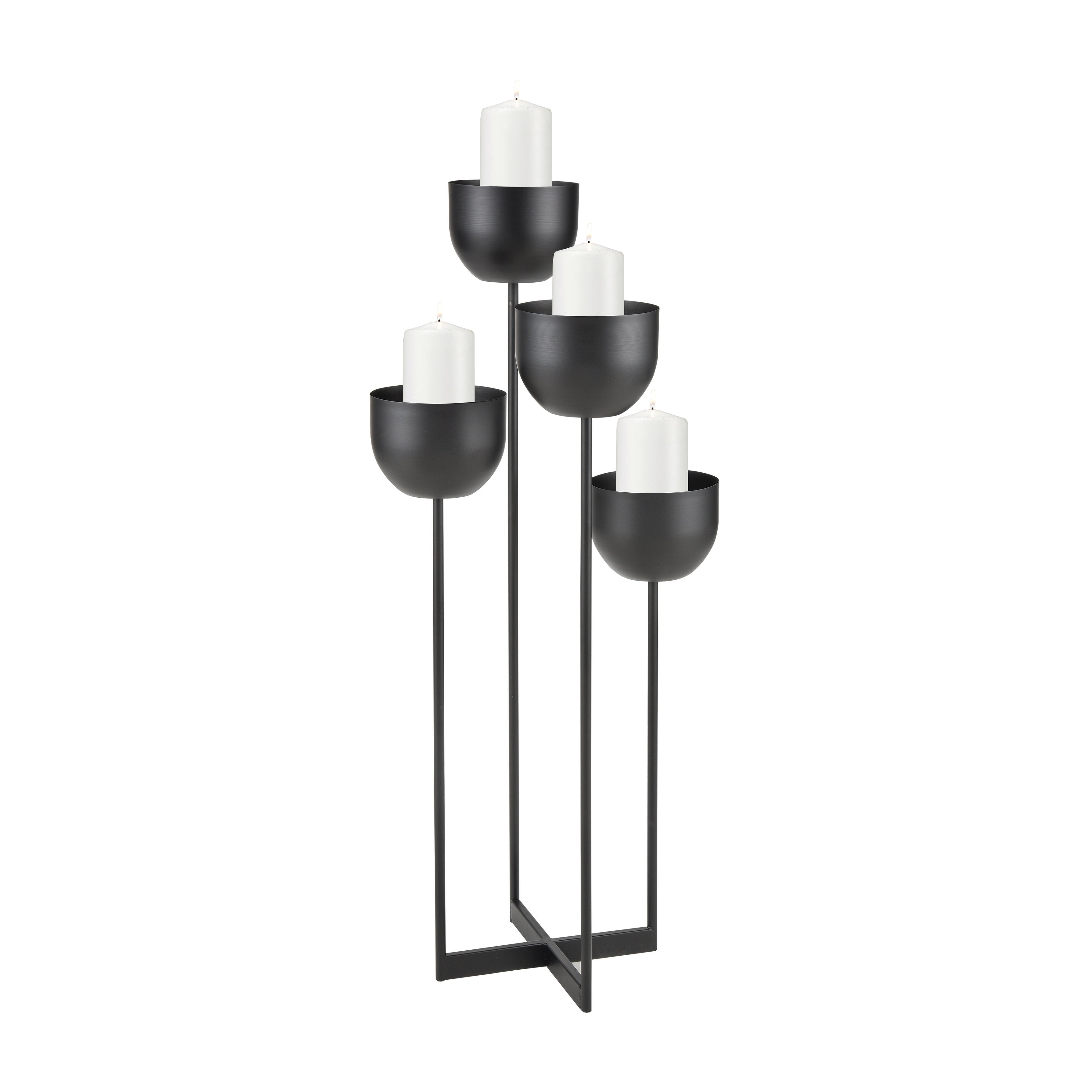 Atlas Tulip Tiered Height Candleholder 38 Inch H