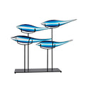 Atlas Tultui Blue Glass Fish Sculpture