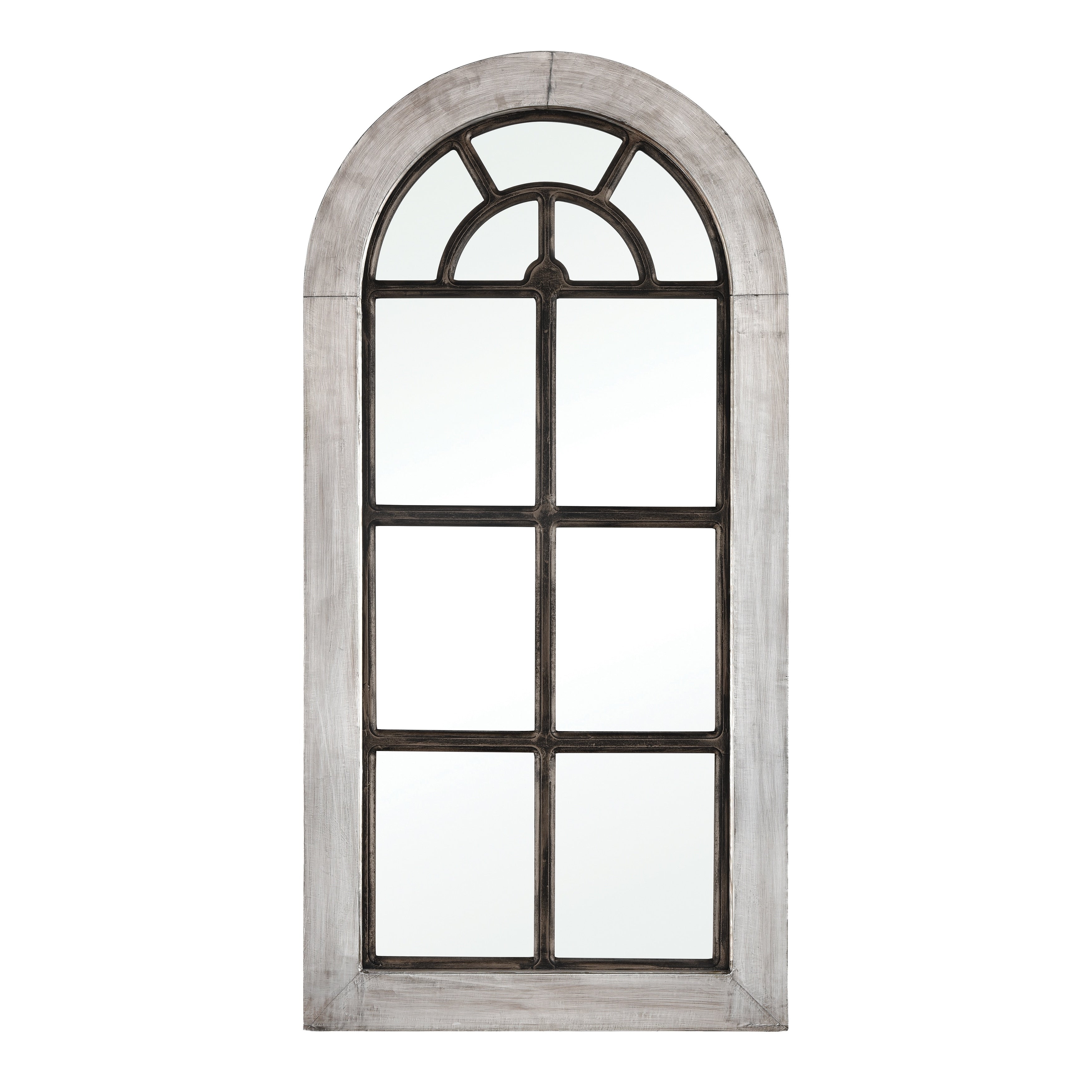 Atlas Upland Full Length Fanlight Shaped Wall Mirror 50 Inch High