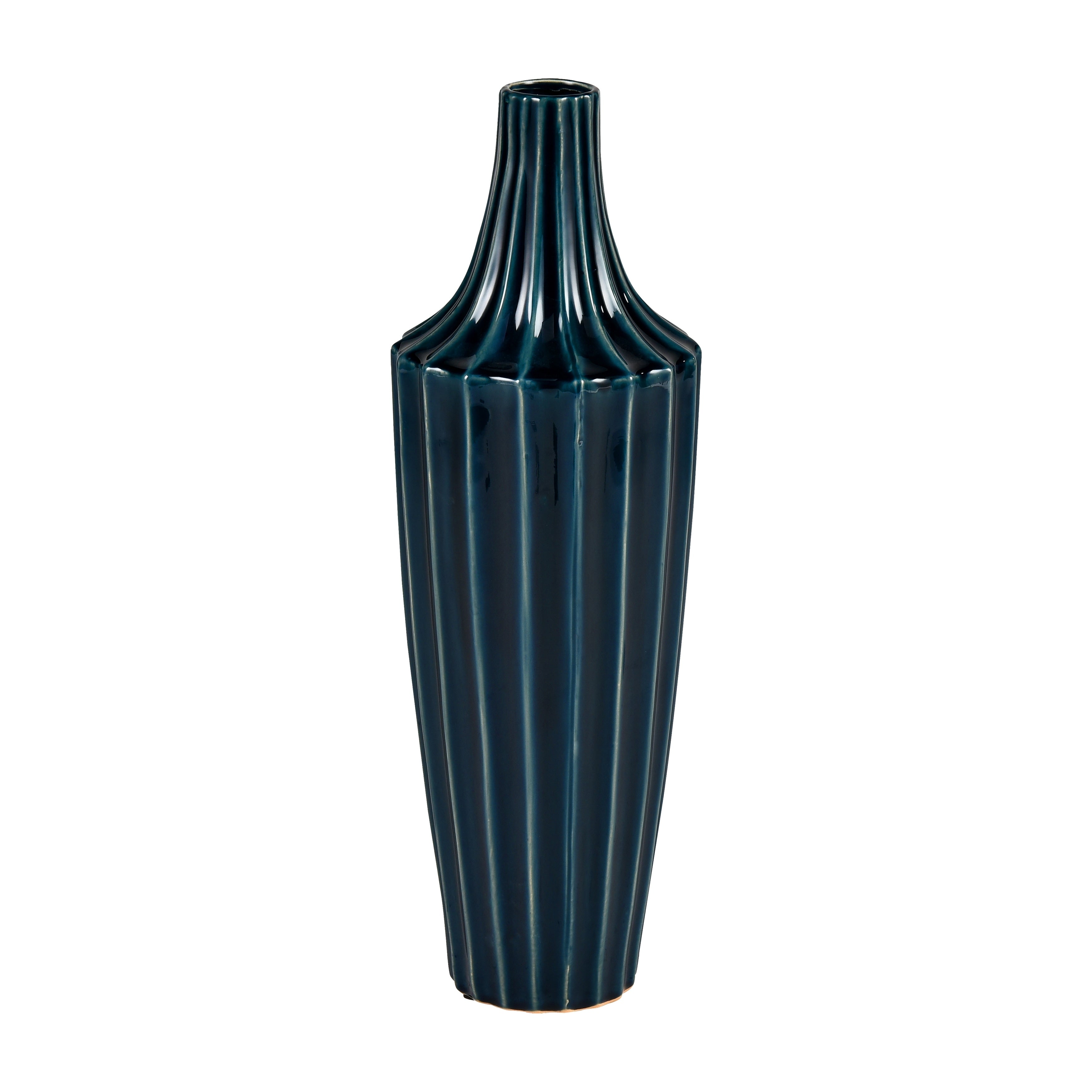 Atlas Virginia Fluted Earthenware Vase
