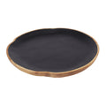 Atlas Weller Wood And Linen Display Plate