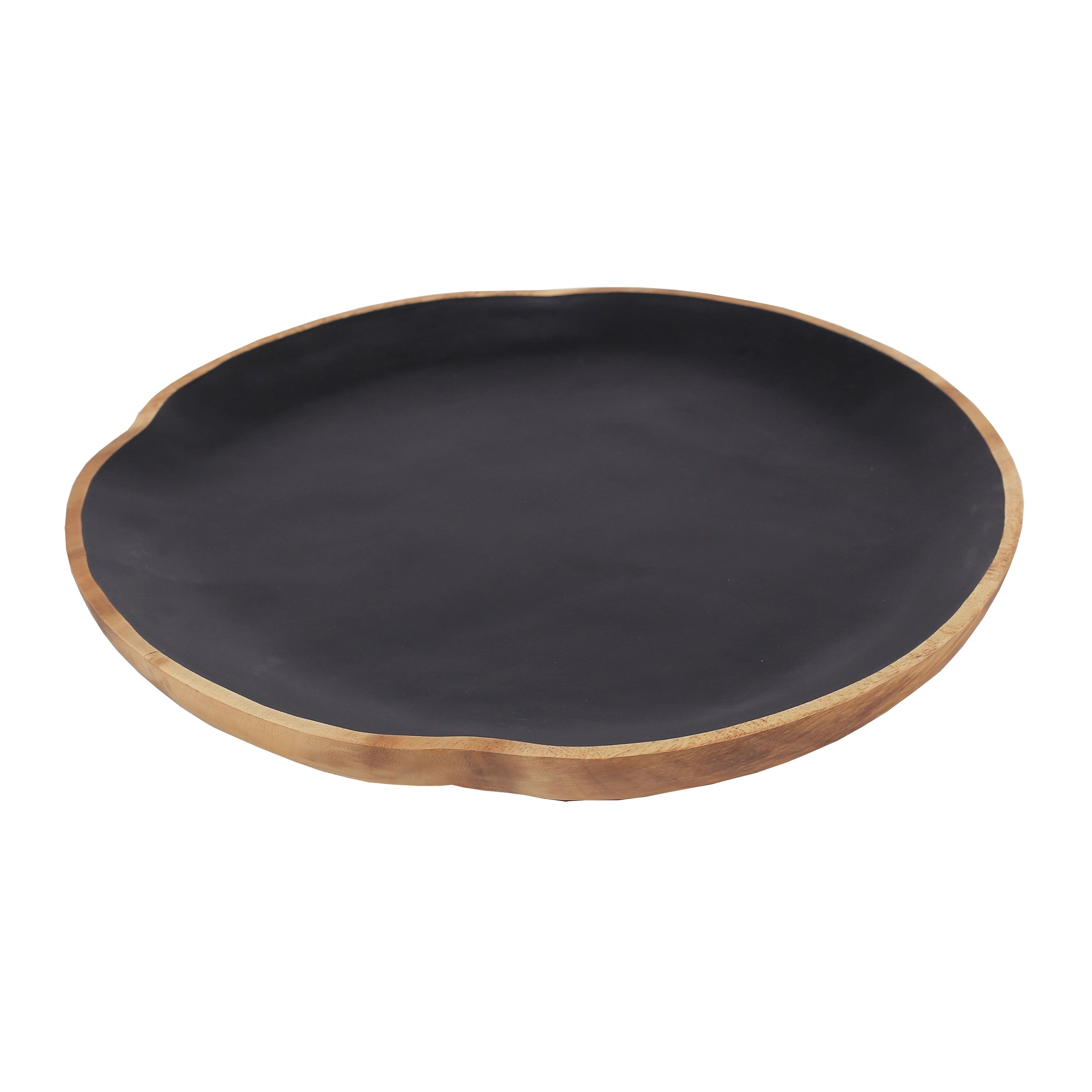 Atlas Weller Wood And Linen Display Plate