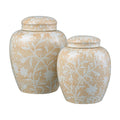 Atlas Yvonne Jar Set Of 2 Cream Glazed