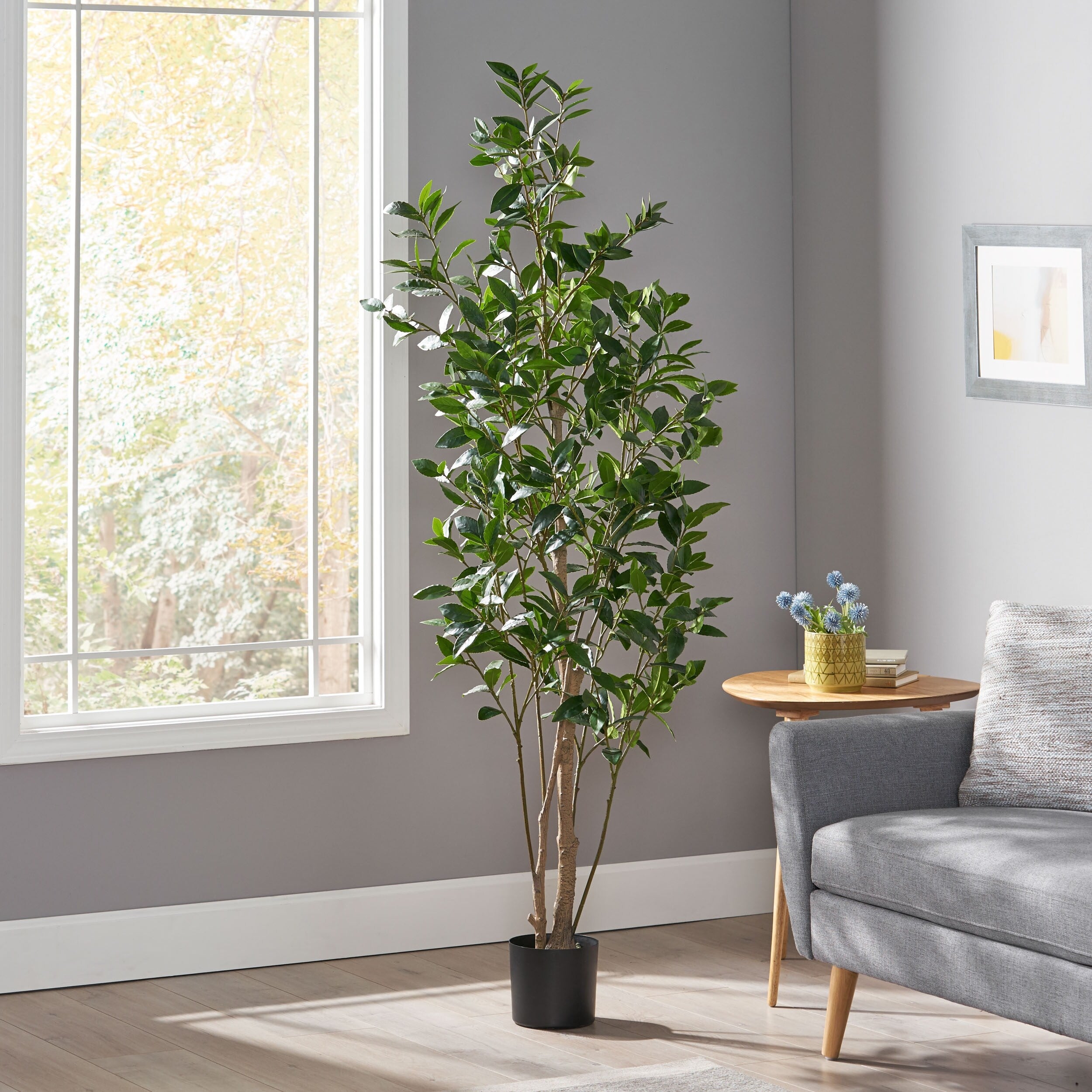 Atoka Artificial Laurel Tree Green By Christopher Knight Home