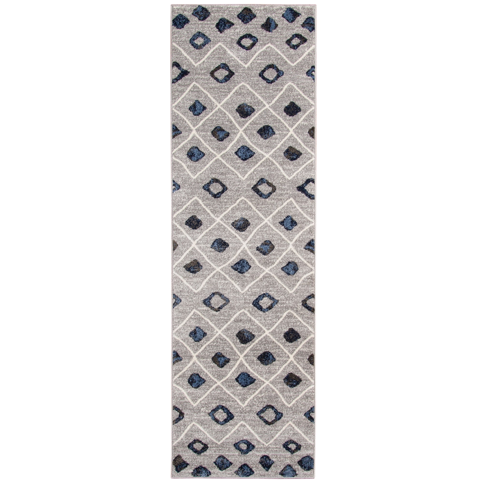 Wilton Woven Atoka Steel Blue Moroccan Geometric Rug 7 X 1010 710 X 10
