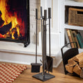Atticus 5 Piece Metal Fireplace Tool Set 30 In