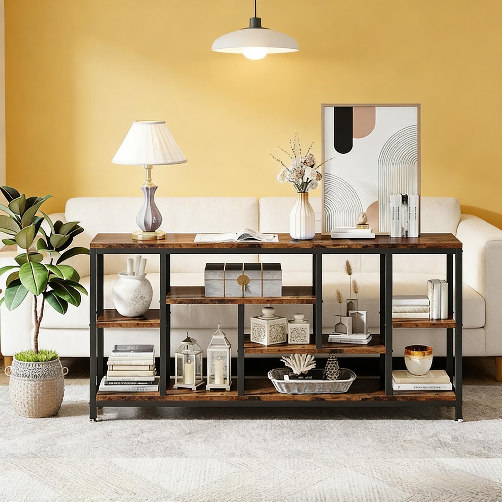Attractive Side Table Rustic Sofa Table Console Table