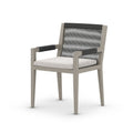 Atwood Outdoor Dining Armchair Weathered Grey Fsc