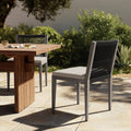 Atwood Outdoor Dining Chair Weathered Grey Fsc
