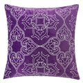 Aubrey Quatrefoil Floral 20 Square Decorative Throw Pillow