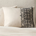 Aubrey Flax Embroidered Linen and Cotton King Duvet Cover