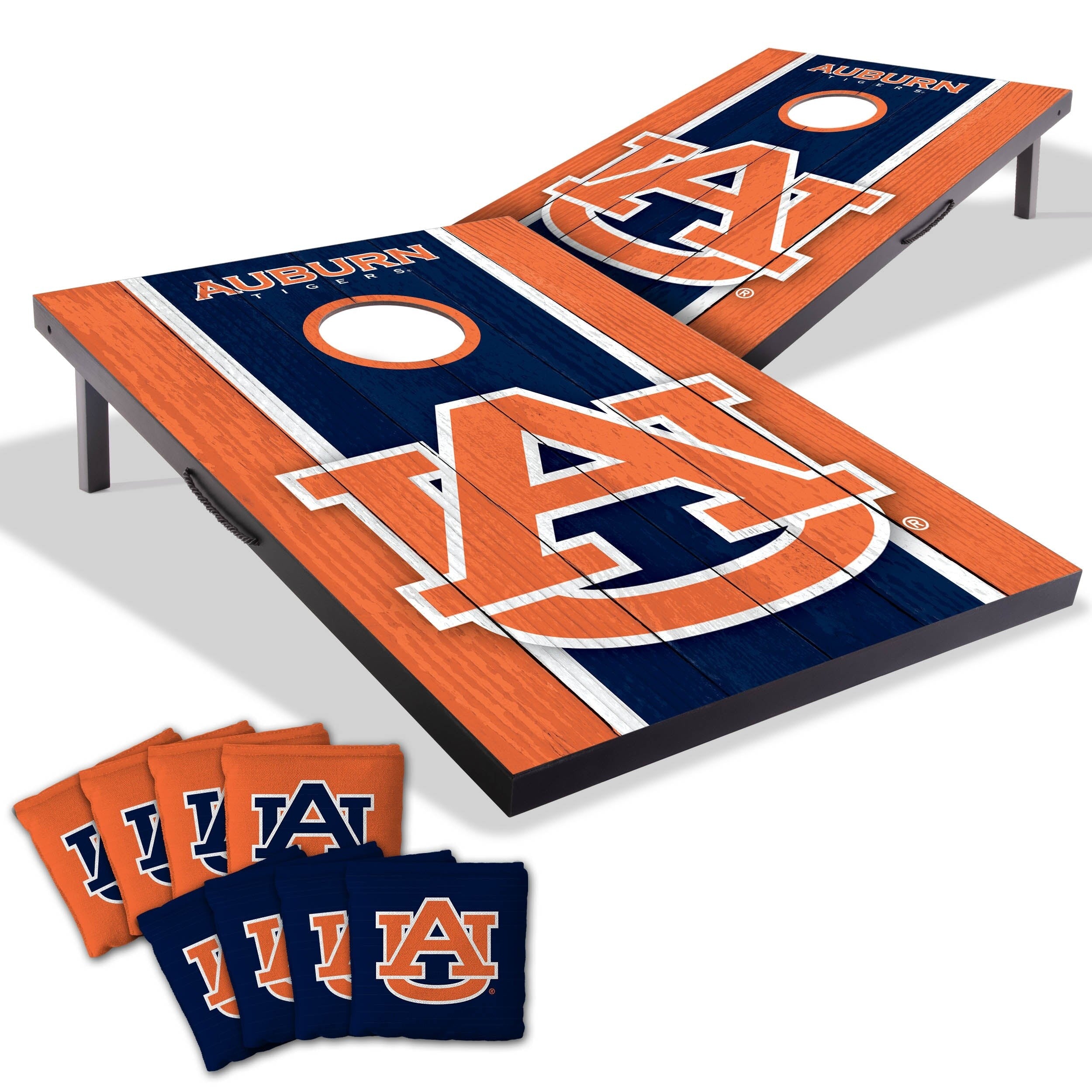 Auburn Tigers Ncaa Compact 2X3 Tailgate Cornhole Board Set