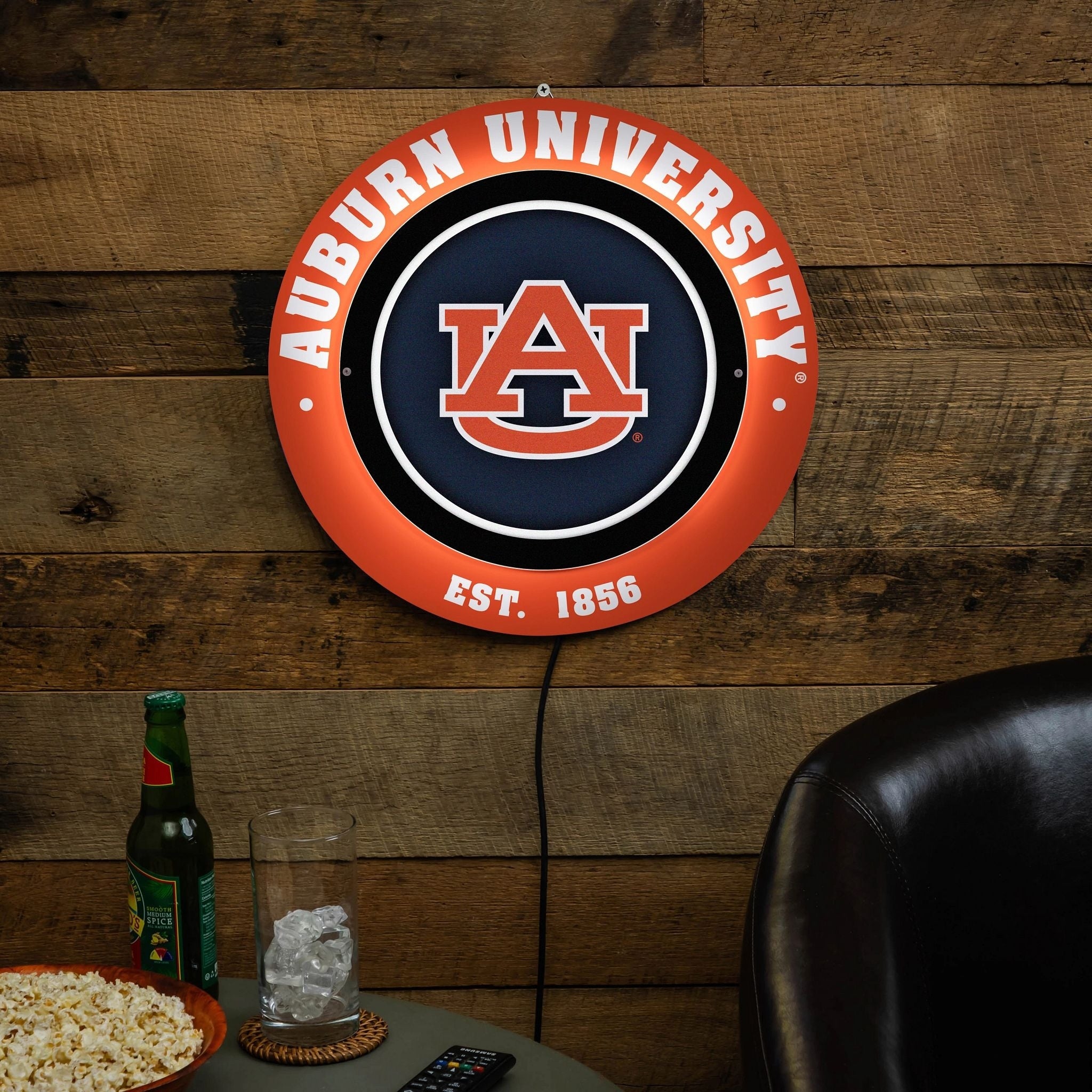 Auburn University Led Metal Lit Wall Sign Decor